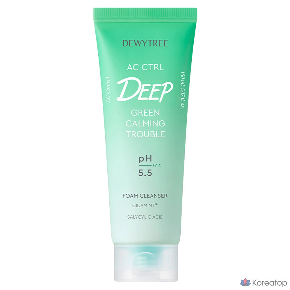 Пенка для умывания Dewtree AC Control Deep Green Calming Trouble Foam Cleanser, 150 мл, 1 шт.