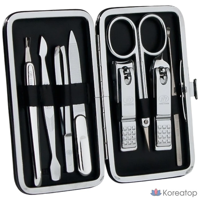 Набор для ухода Three Seven 777 Easy Nail Clipper Care Set, серебристый, 1 шт.