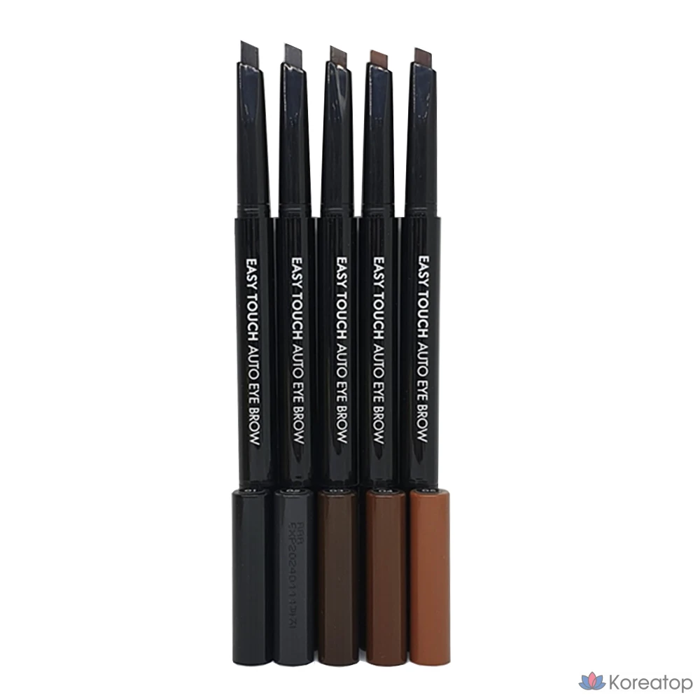 Карандаш для бровей Tony Moly Easy Touch Auto Eyebrow, оттенок 01 Black, 0.4 г, 1 шт.
