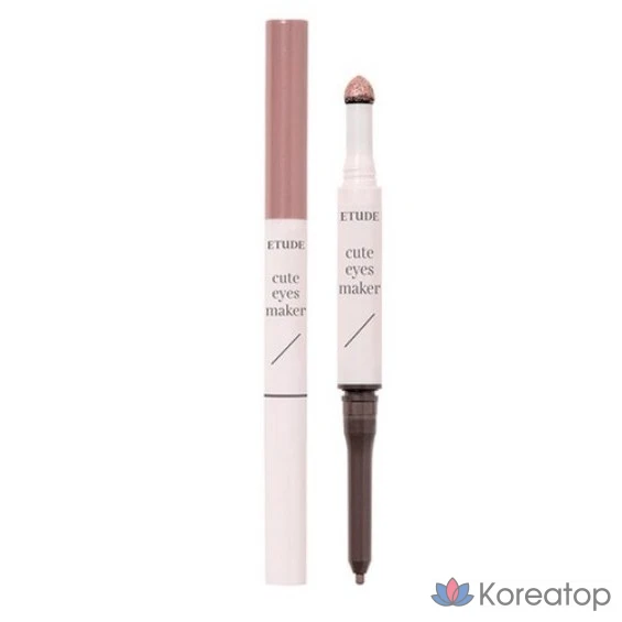 Набор подводки для глаз Etude Aegyo-sal Maker Liner 0.1g + блестки 0.5g, оттенок «Шампанское нюд», 1 шт.