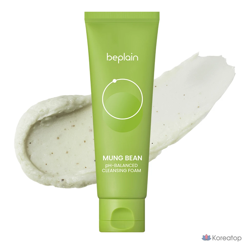 Очищающая пенка Beplain с мягкой кислотностью и экстрактом зеленой фасоли, 80 мл, 1 шт.
