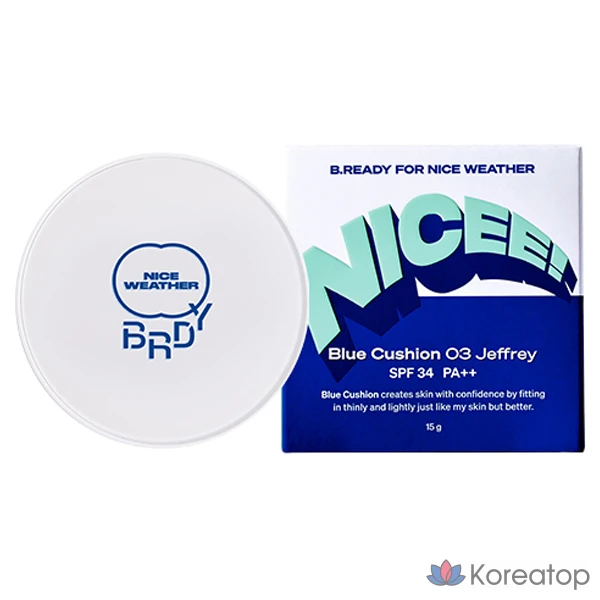 Кушон B.READY Nice Weather Blue Cushion, оттенок 03 Jeffrey, 15 г, 1 шт.