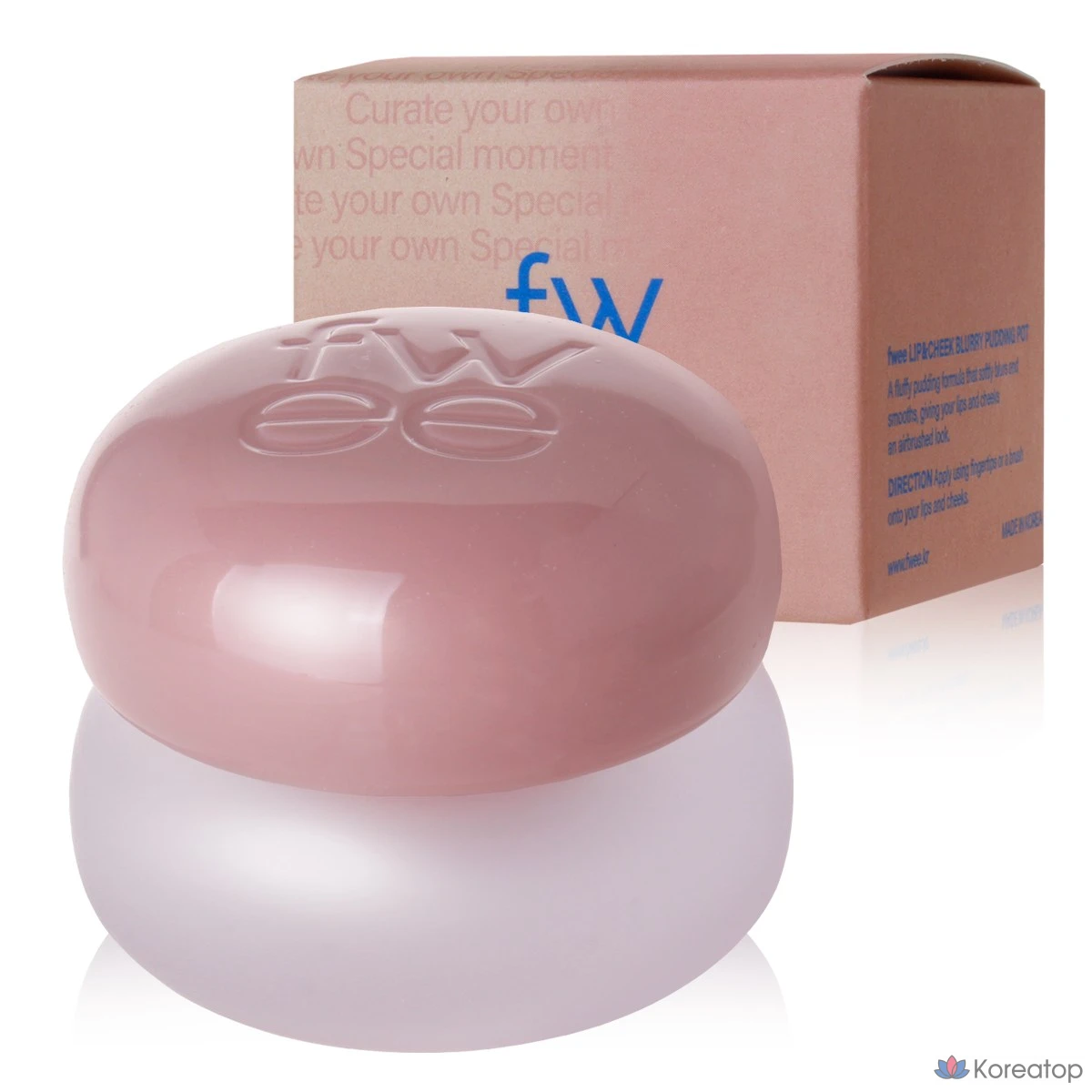 Тинт для губ и щек Fwee Blurry Pudding Pot, оттенок ND03 Without, 5 г, 1 шт.