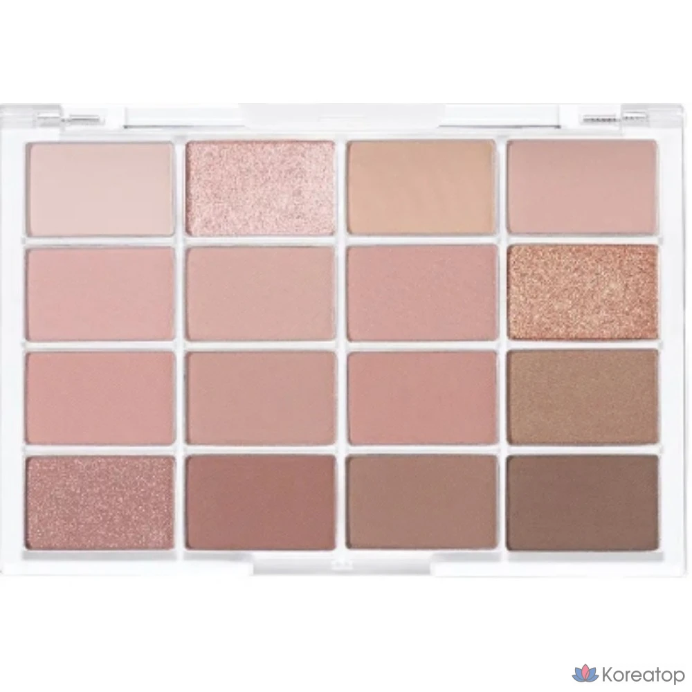Палетка теней для век WAKEMAKE Soft Blurring Eye Palette, оттенок 5 Mute Coral Blurring, 1 шт.