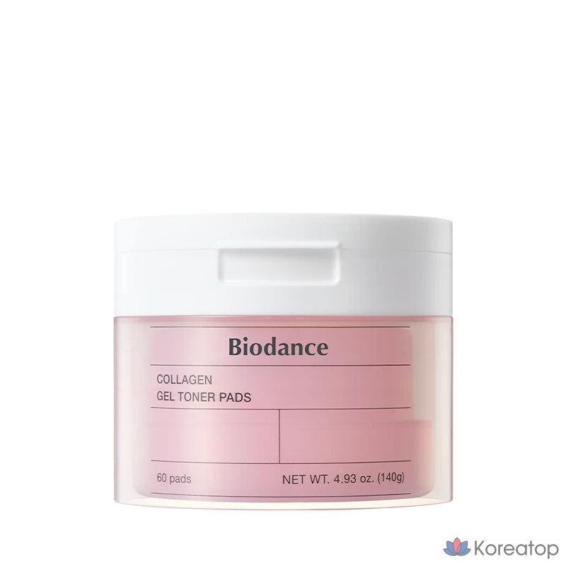 Гелевые тонизирующие подушечки с коллагеном Biodense, 1 шт., 60 листов