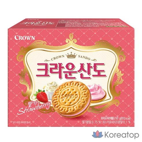 Печенье с клубничной начинкой Crown Sando
