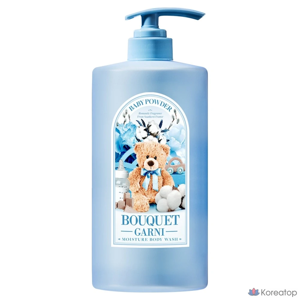 Увлажняющий гель для душа Bouquet garni с детской присыпкой, 1 л, 1 шт.