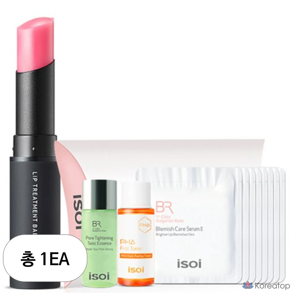 Бальзам для губ Isoi, нежно-розовый, 5 г, 1 шт.