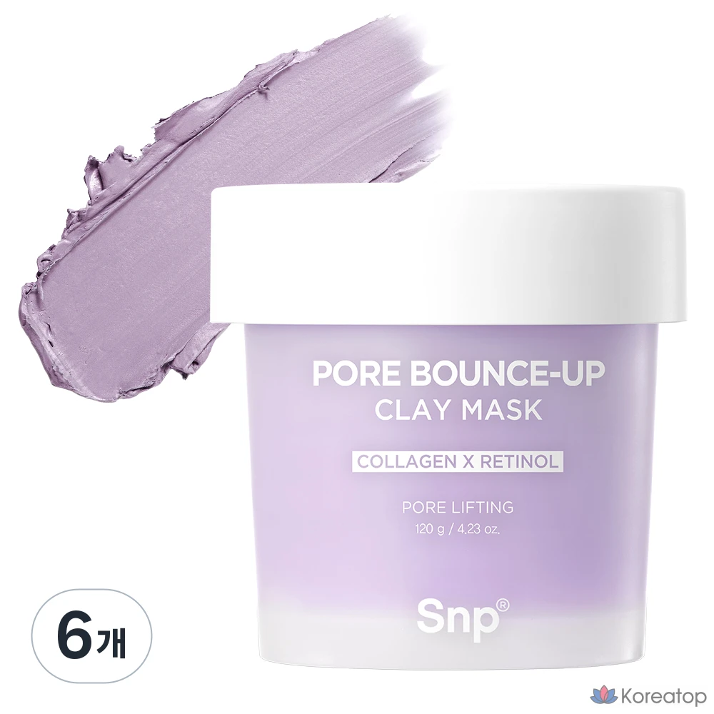 Маска для лица SNP Pore Tightening Clay Mask, 120 г, 6 шт.