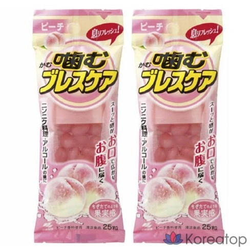 Жевательные таблетки со вкусом персика Kobayashi Breath Care