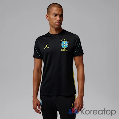 Футболка мужская Jordan Brazil Strike Dri-FIT Soccer Short-Sleeve Knit Top