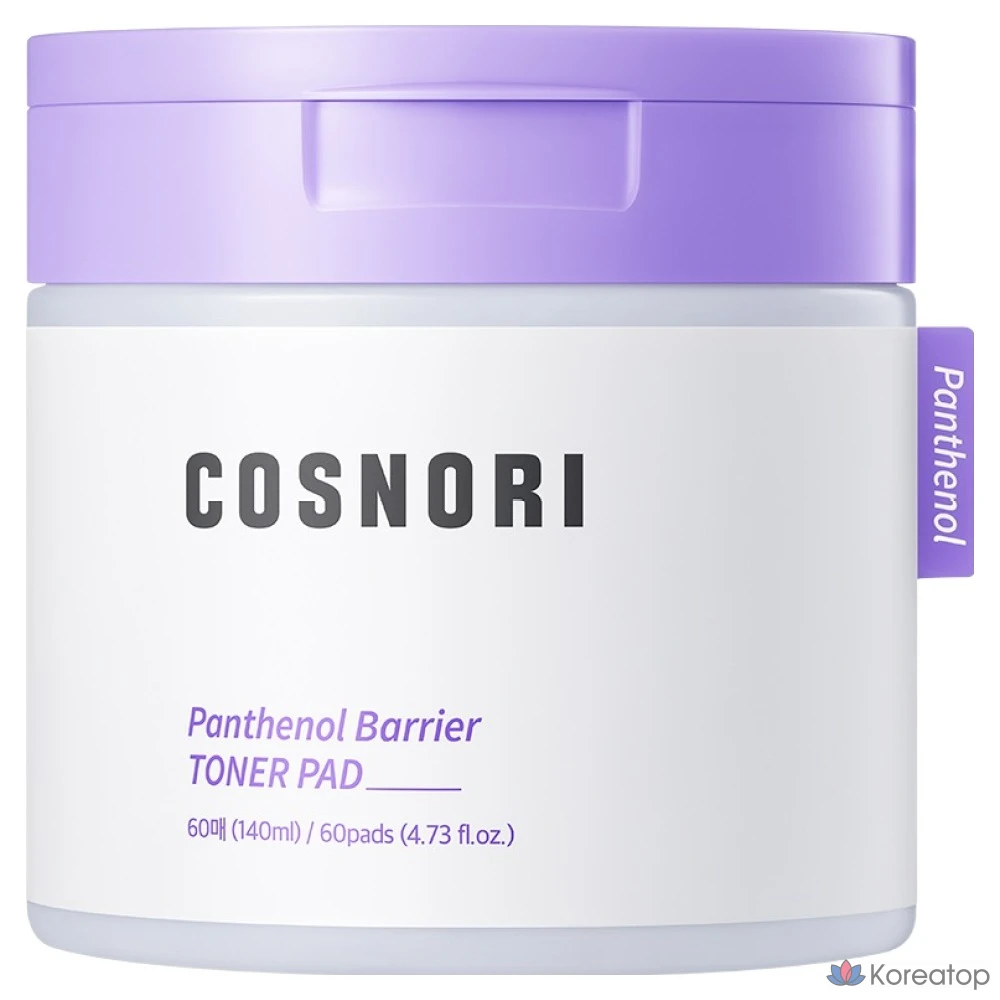 Тоник-подушечки Cosnori Panthenol Barrier Toner Pad, 140 мл, 60 листов, 1 шт.