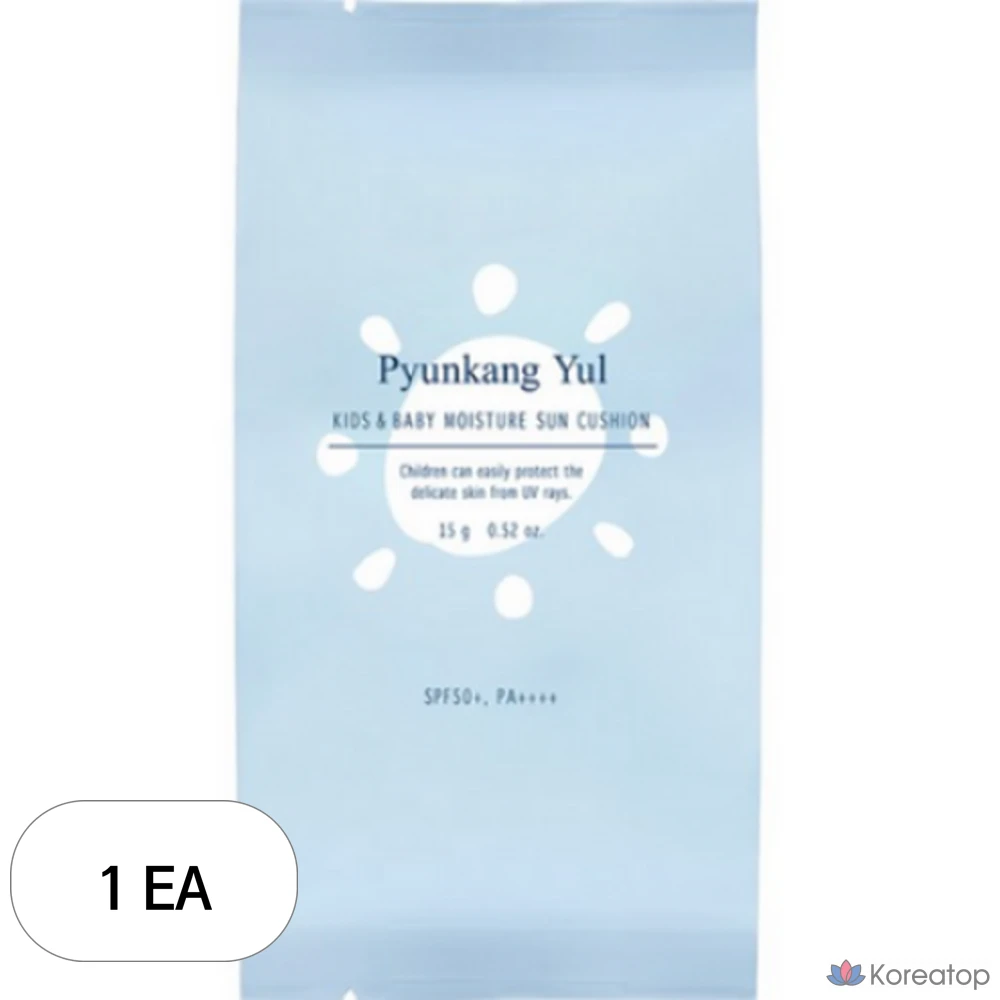 Сменный блок увлажняющего солнцезащитного крема Pyungang Yul для детей и младенцев, SPF50+ PA++++, 15 г, 1 шт.
