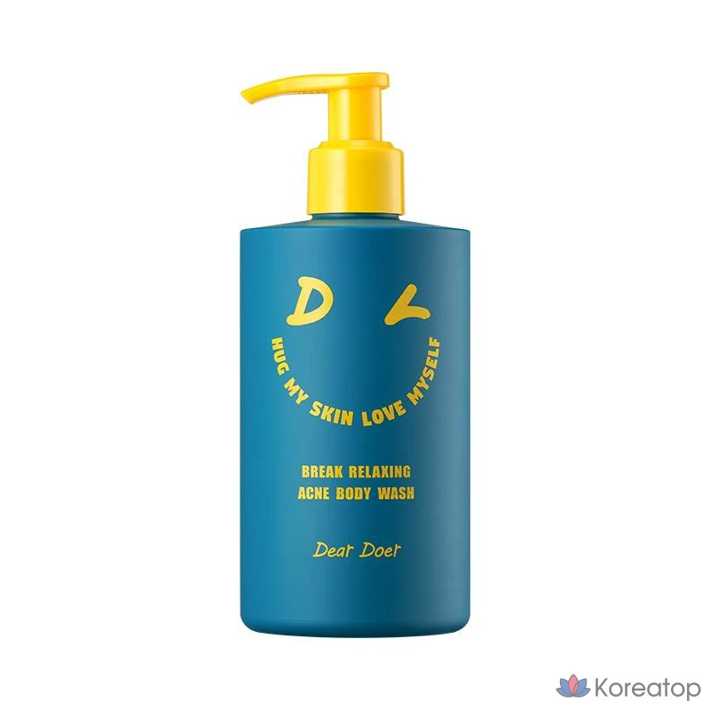 Dear Doer Ароматный веганский гипоаллергенный гель для душа с противоугревым ароматом Aqua Scent, 1 шт., 300 мл.