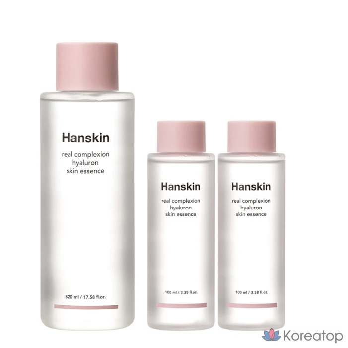 Hanskin Real Complexion Hyaluronic Skin Essence 520+100X2 ml, 1 шт., 720 г