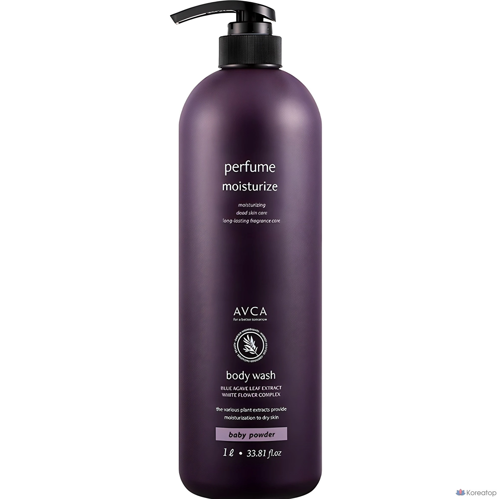 Гель для душа AVCA с ароматом детской присыпки, 1 л, 1 шт.