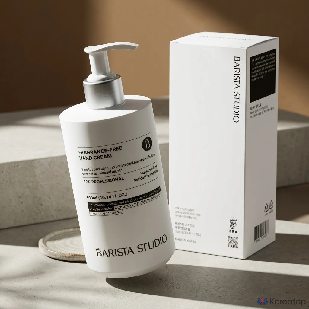 Крем для рук Bouquet Garni Barista Studio Unscented Hand Cream Pump Type Hand Conditioner, 1 г, 1 шт.