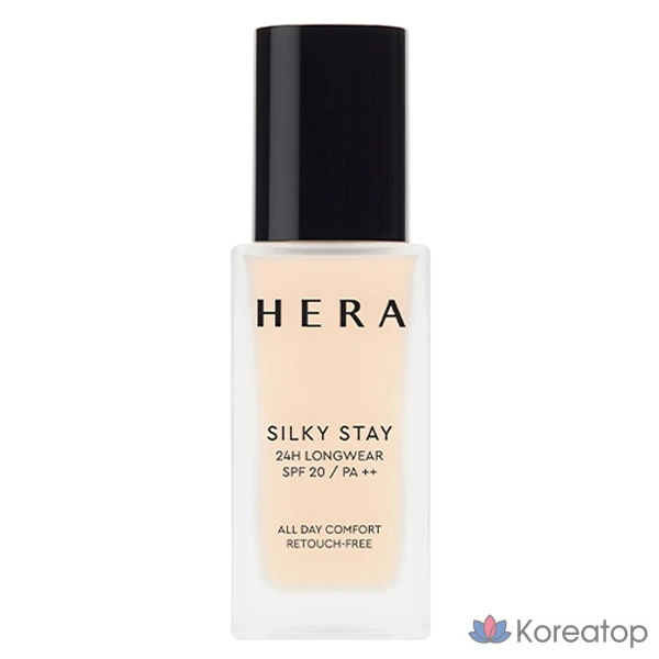 Тональный крем Hera Silky Stay 24H Longwear Foundation SPF20 PA++, оттенок 17N1 Ivory, 30 г, 1 шт.