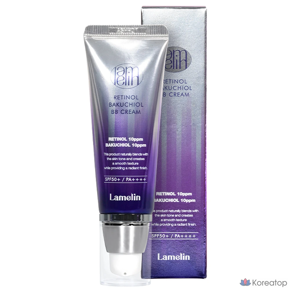Lamelin Retinol Bakuchiol BB Cream SPF50+ PA++++, Бежевый, 50мл, 1 шт.