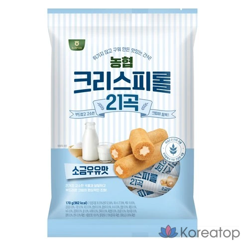 Хрустящие булочки со вкусом соленого молока Nonghyup Foods, 21 зерно