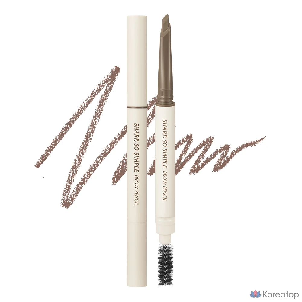 Карандаш для бровей Clio Sharp So Simple, 003 Нейтрально-коричневый, 1 шт.