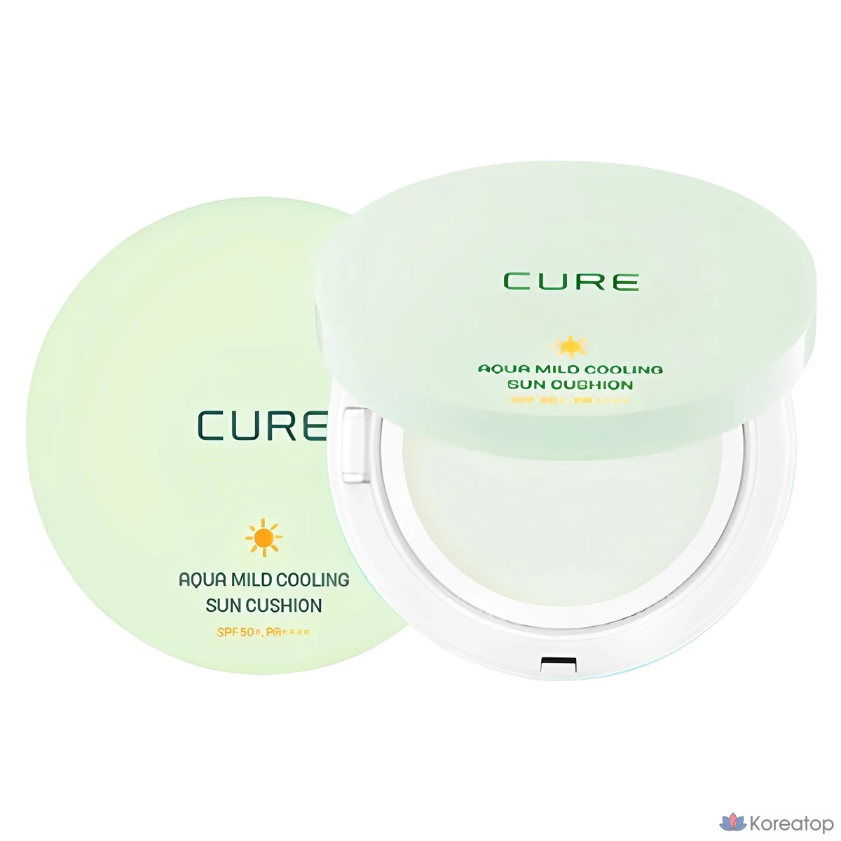 Солнцезащитный крем-кушон KIM JEONG MOON Aloe La Sense Loe Cure Aqua Mild Cooling Sun Cushion SPF50+ PA++++, 25 г, 1 шт.