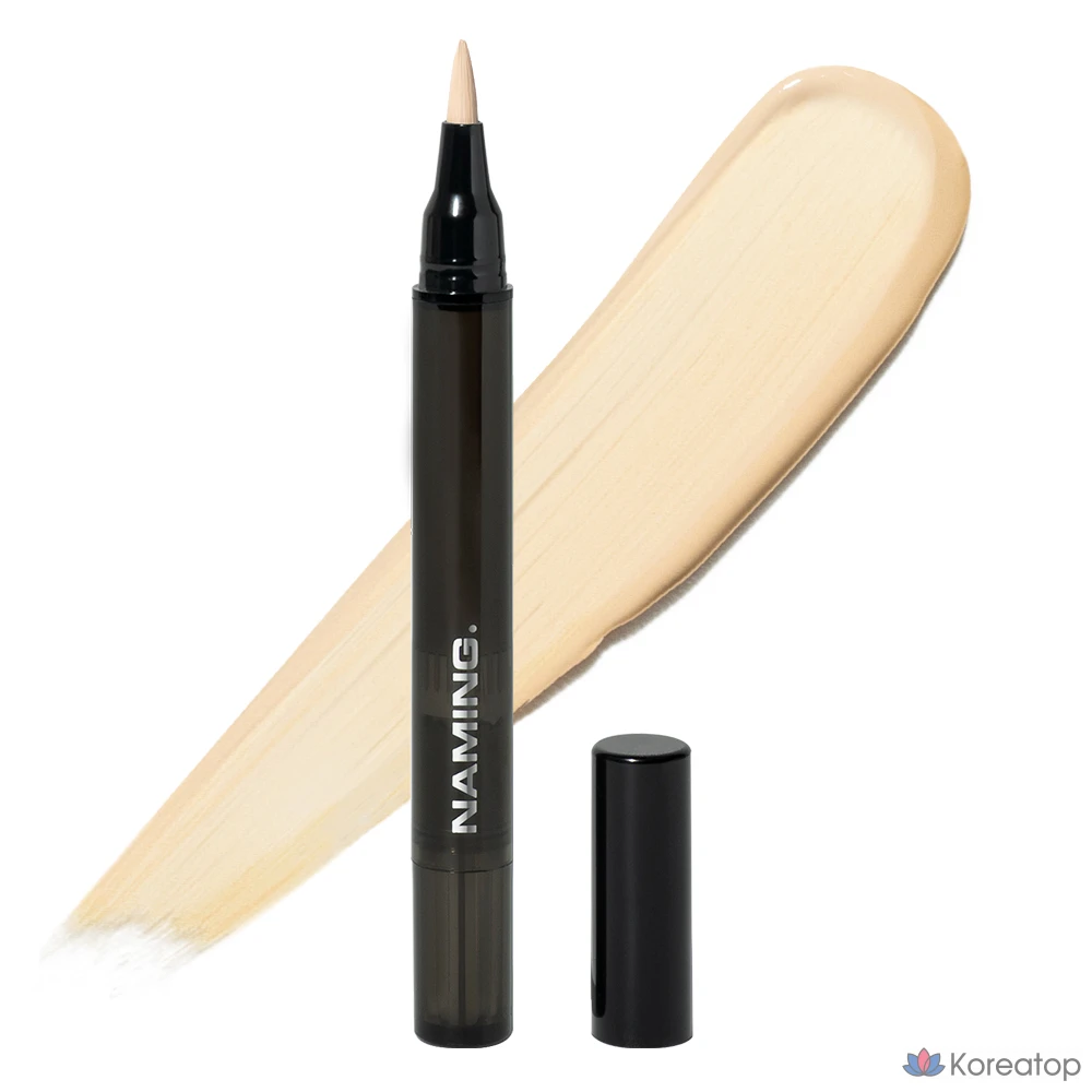 Консилер NAMING Skin Fit Concealer Brush, оттенок N01 Fair, 2.2 мл, 1 шт.