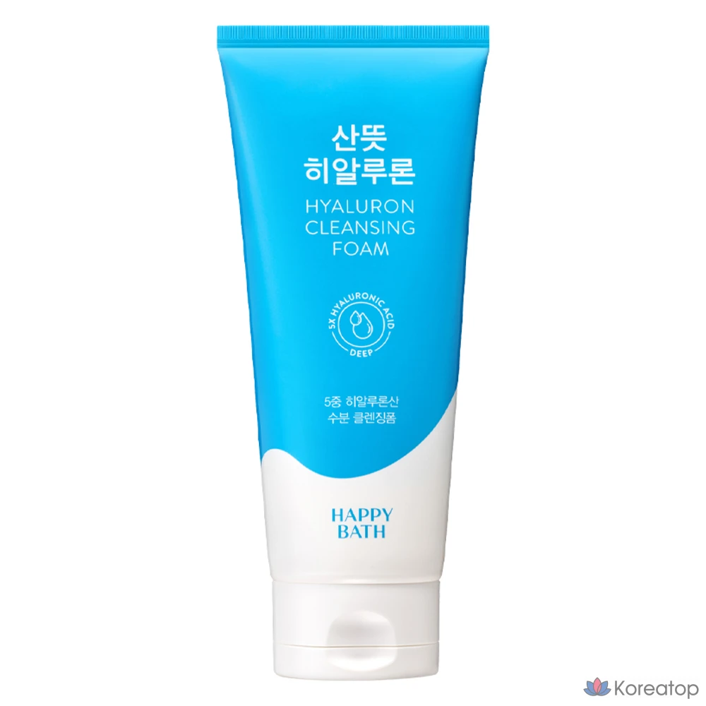 Освежающая пенка для умывания Happy Bath с гиалуроновой кислотой, 200 г, 1 шт.