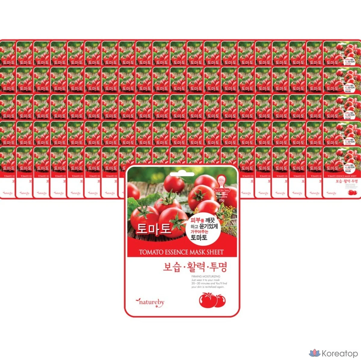 Тканевая маска для лица Natureby Tomato Essence Mask, 100 шт.