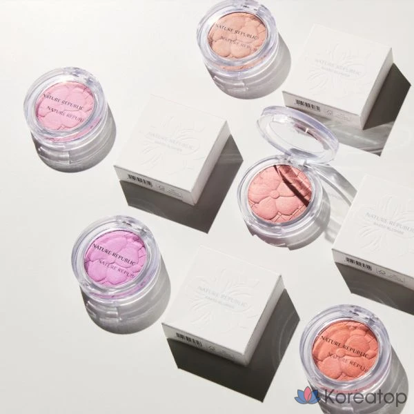 Румяна-пигменты для щек в акварельном стиле Nature Republic, запеченные румяна 5 г