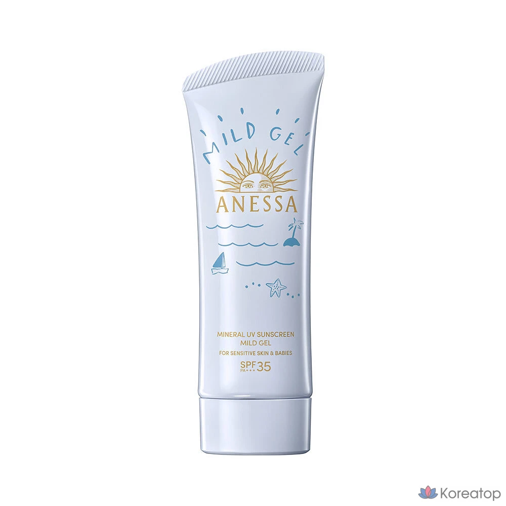 Солнцезащитный крем Anessa Mineral UV Sunscreen Mild Gel, 90 г, 1 шт.