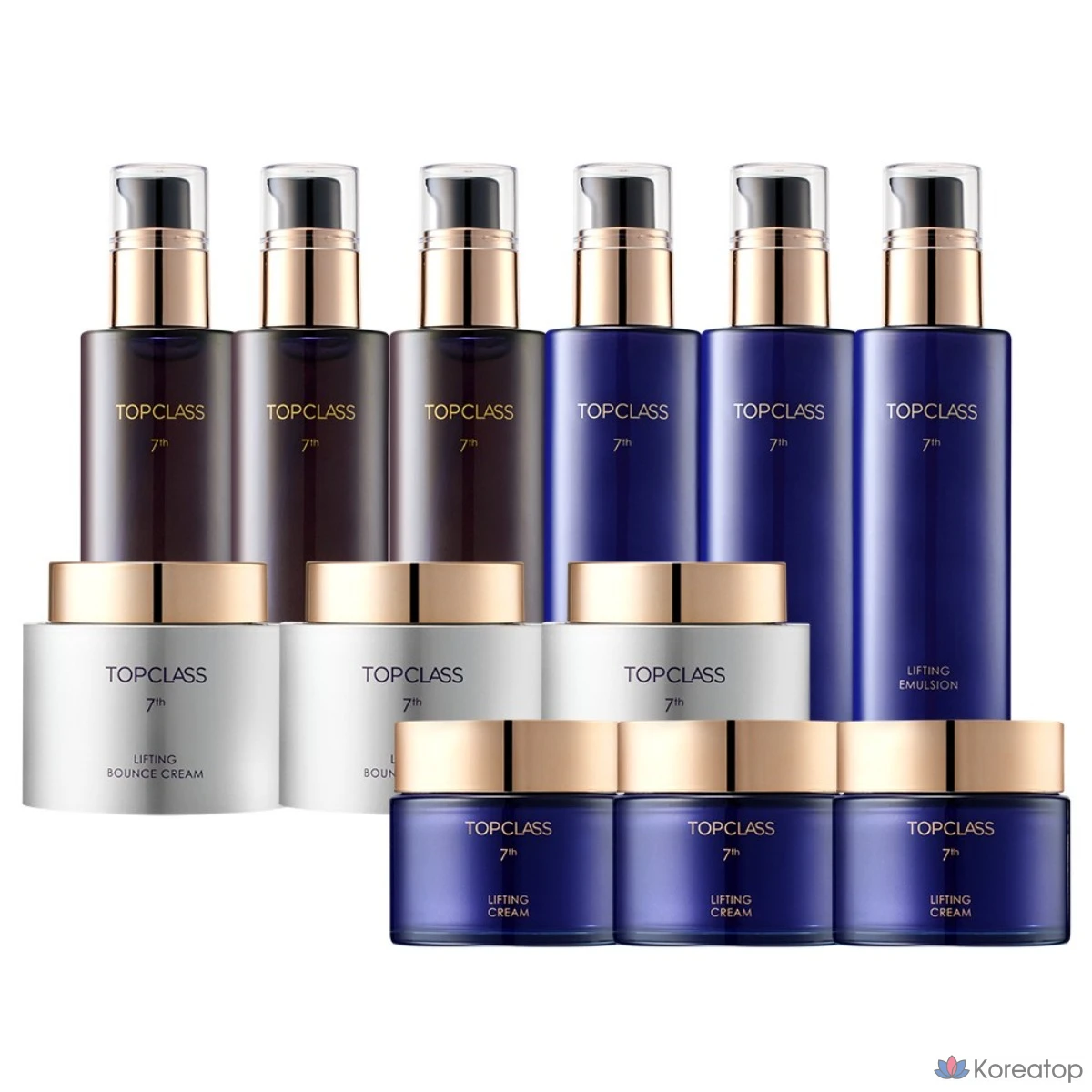 Набор Charmzone Top Class 7th Generation Lifting из 12 средств (3 тональных средства + 3 эмульсии + 3 лифтинг-крема + 3 крема для придания упругости, 1 набор)