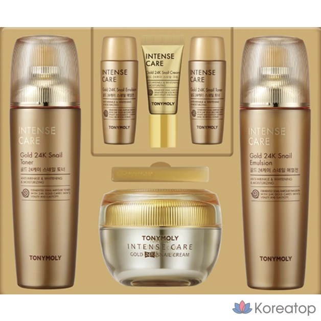 Набор для ухода Tony Moly Gold 24K Snail 3-piece Set, 1 шт.