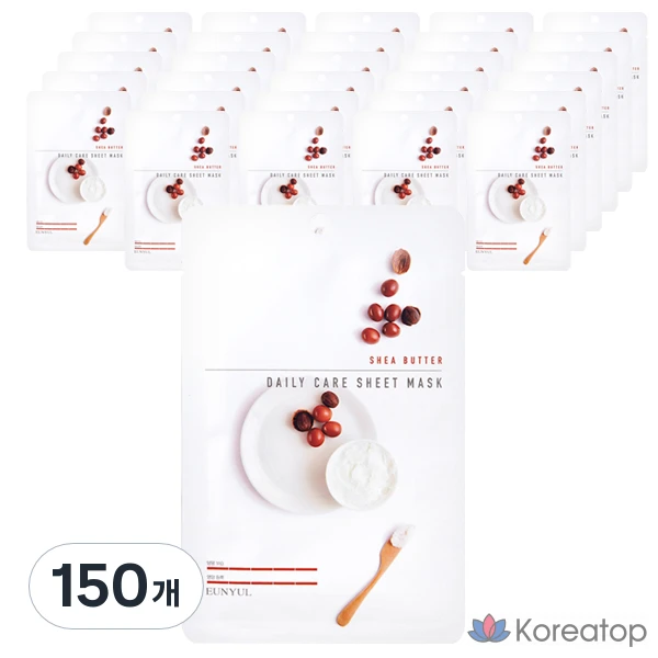 Тканевая маска для лица Eunyul Shea Butter Daily Care Sheet Mask, 150 шт.