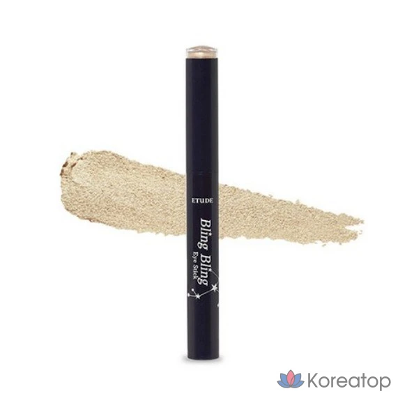 Стик для век Etude House Bling Bling Eye Stick Shadow, оттенок 09 Gold Tail Star, 1.4 г, 1 шт.