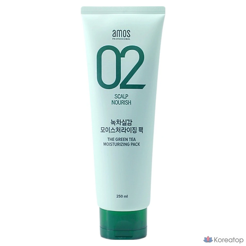 Маска для волос Amos Professional Green Tea Real Moisture Intensive Hair Pack, 250 мл, 1 шт.