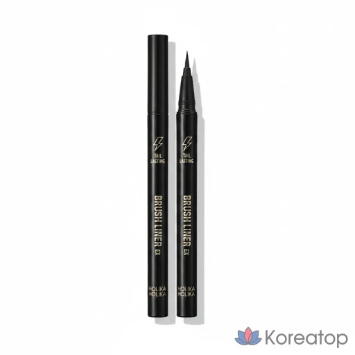 Подводка для глаз Holika Holika Tail Lasting Brush Liner EX, оттенок 01 Real Black, 1 шт.