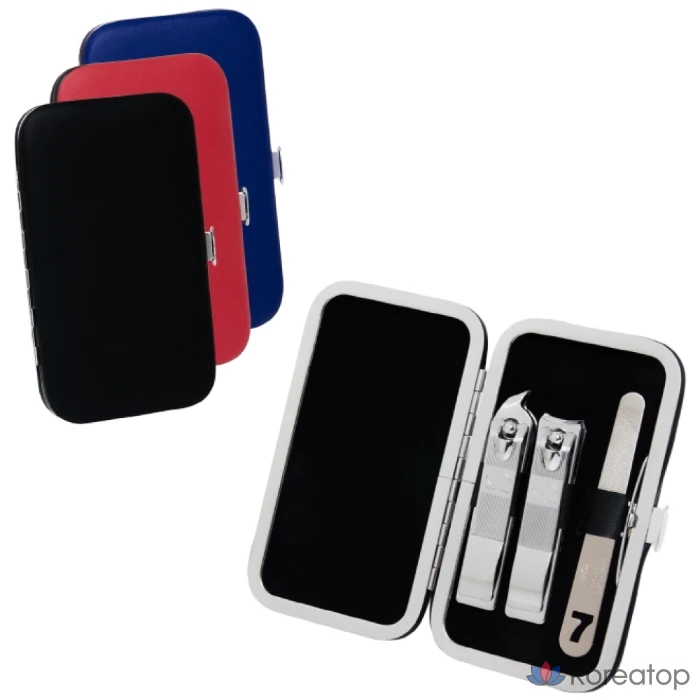 Набор для ухода Three Seven 777 Nail Clipper Set (KR-351), красный, 1 шт.