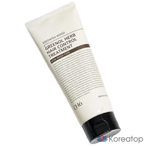 Несмываемый уход для волос CH6 Grinol Herb Hair Control No-Wash Treatment Green Tea Wood, 200 мл, 1 шт.