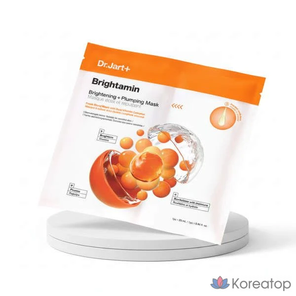Тканевая маска для лица Dr. Jart+ Brightamin Brightening Plumping Mask, 5 шт.