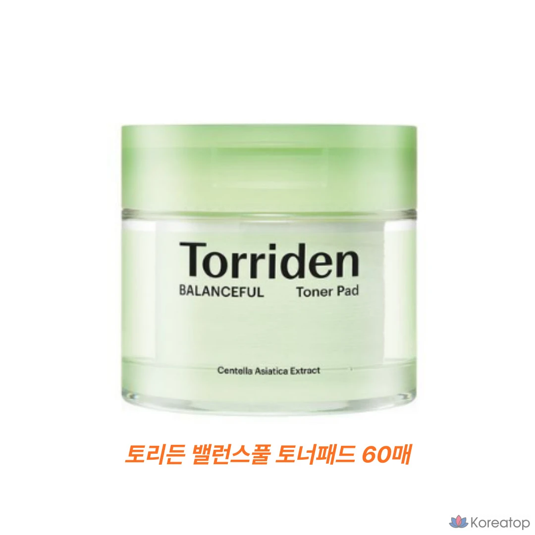 Тонер-подушечки Torriden Cica, 60 листов, 1 упаковка.