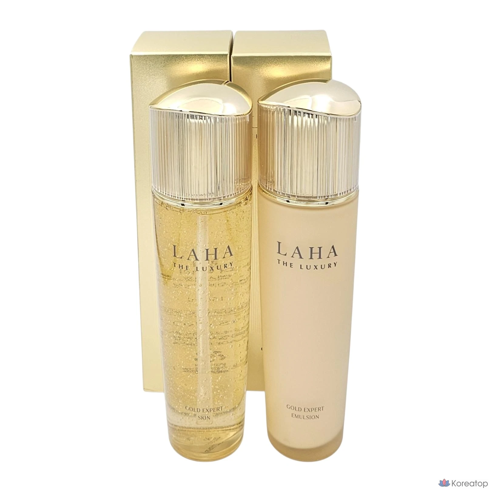 Набор Isa Knox Laha The Luxury Gold Expert Skin 150 мл + эмульсия 150 мл, 1 комплект