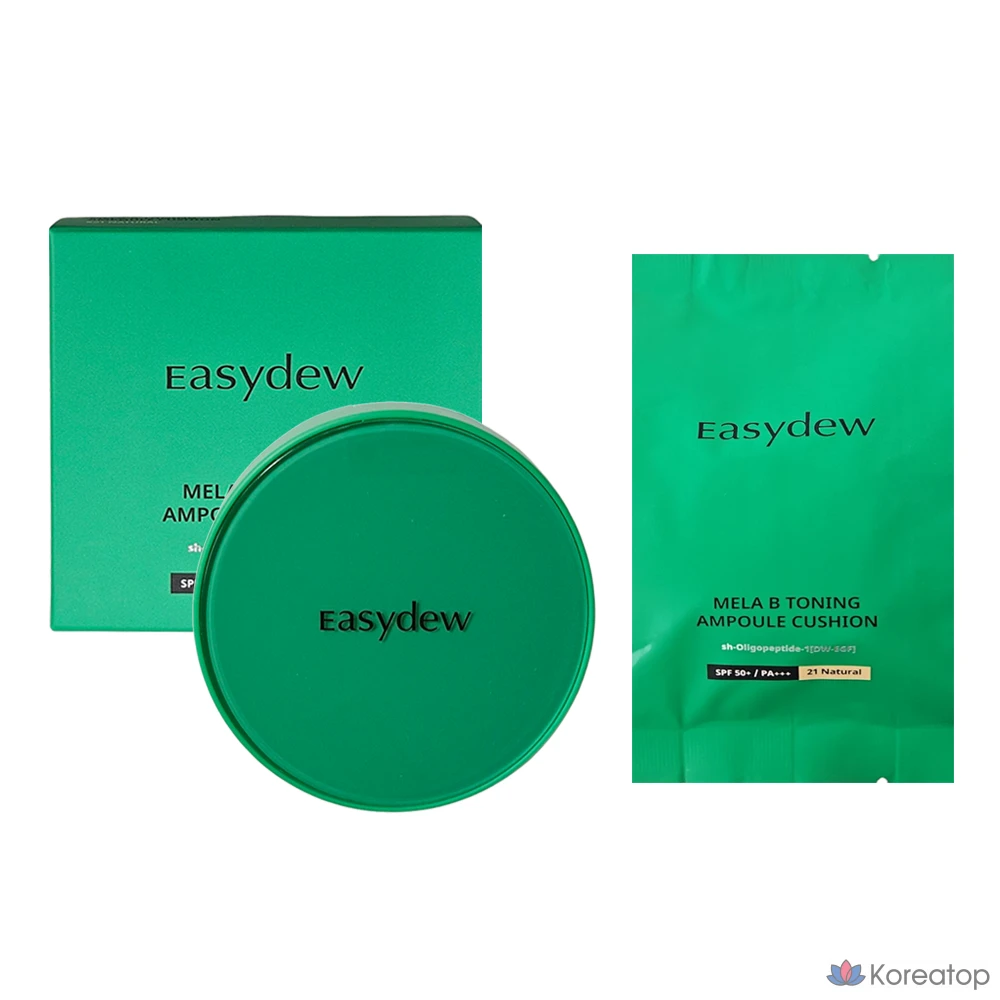 Daewoong Pharmaceutical Easydew Han Ga-in Gimi Cushion Основной продукт + сменный блок, 1 шт., № 21, натуральный