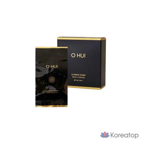 Кушон Ohui Ultimate Cover Mesh Cushion Refill, оттенок 02 Honey Beige, 13 г, 1 шт.