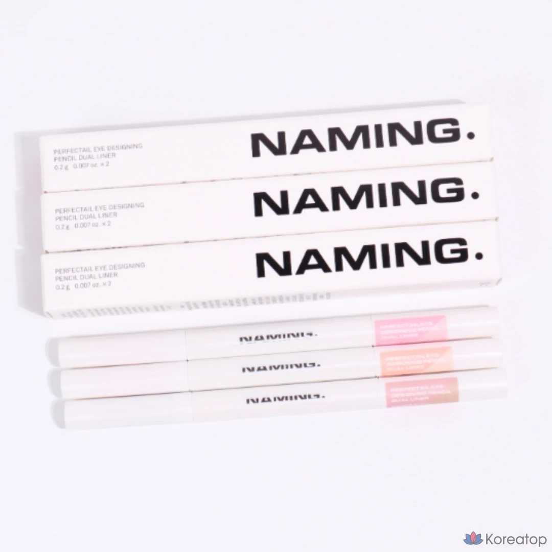 Подводка для глаз NAMING Perfect Tail Eye Designing Pencil Dual Liner, 1 шт., цвет Baby Peach.