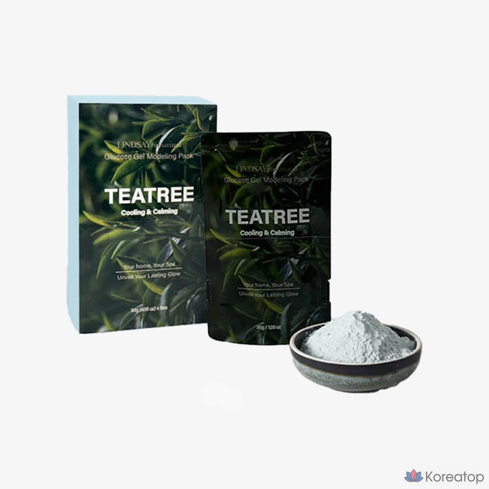 Набор одноразовых моделирующих стикеров Lindsay Re:Natural с маслом чайного дерева, 150 г, 1 упаковка, 5 штук в упаковке.