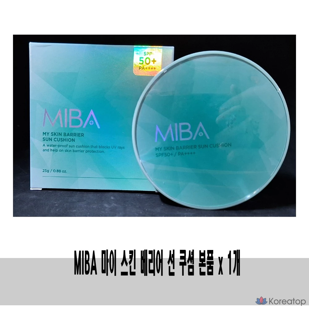 Солнцезащитный крем MIBA My Skin Barrier Sun Cushion SPF50+ PA++++, 25 г, 1 шт.