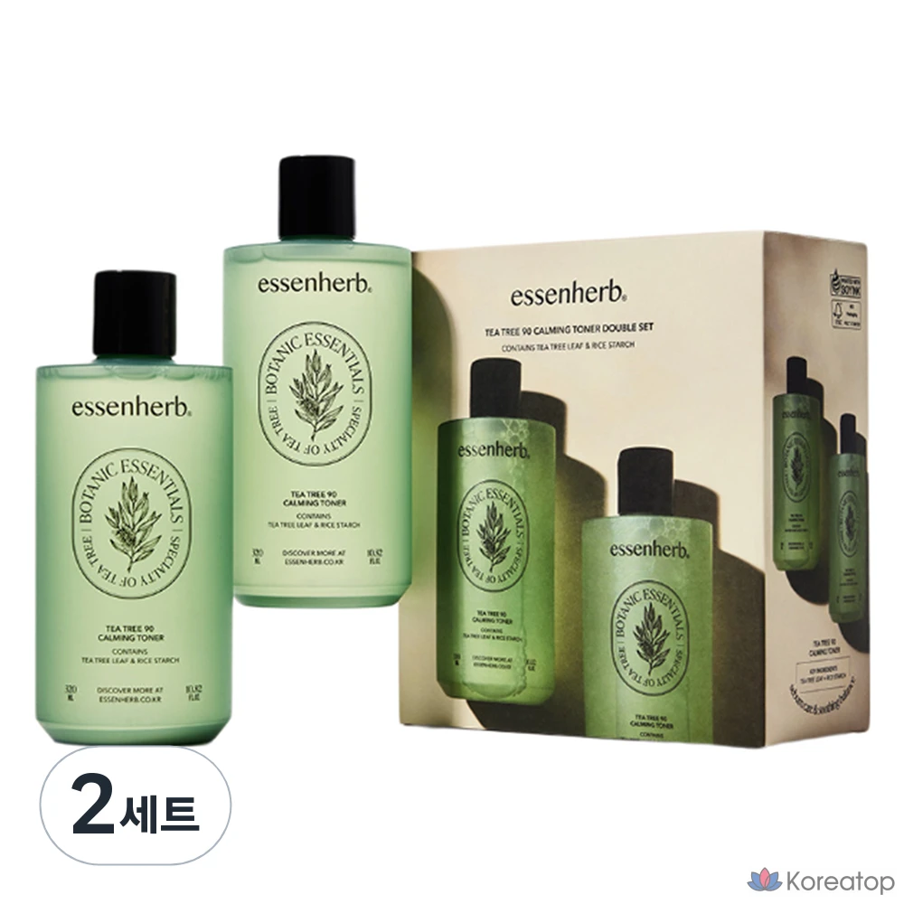 Увлажняющий тонер Essen Herb Tea Tree 90 Double Plan Set, 2 комплекта