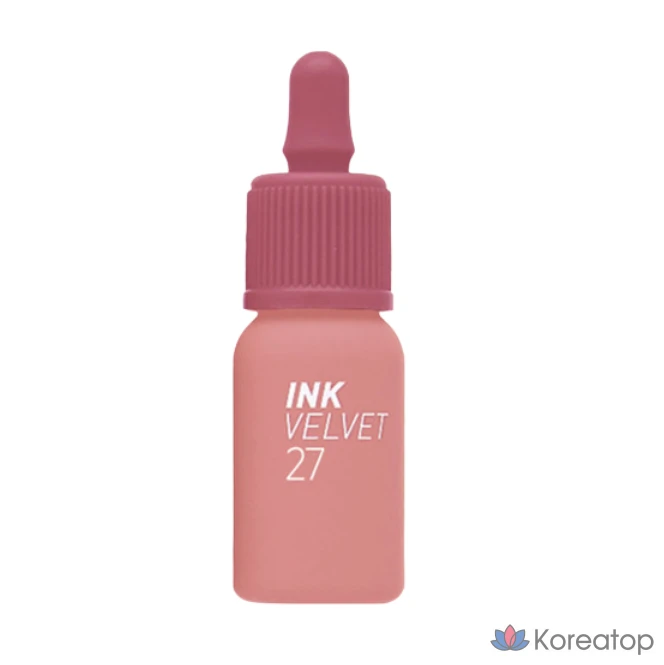 Тинт для губ Peripera Ink The Velvet (AD), оттенок 027 Nudy Gwamorip, 1 шт.