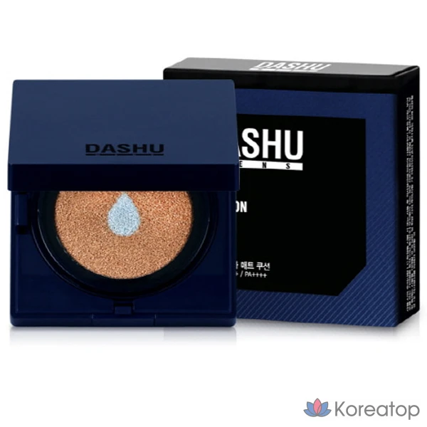 Тональный крем-кушон DASHU Men's Aqua Matte Cushion/Men's Foundation/Skin Cover, 1 шт.